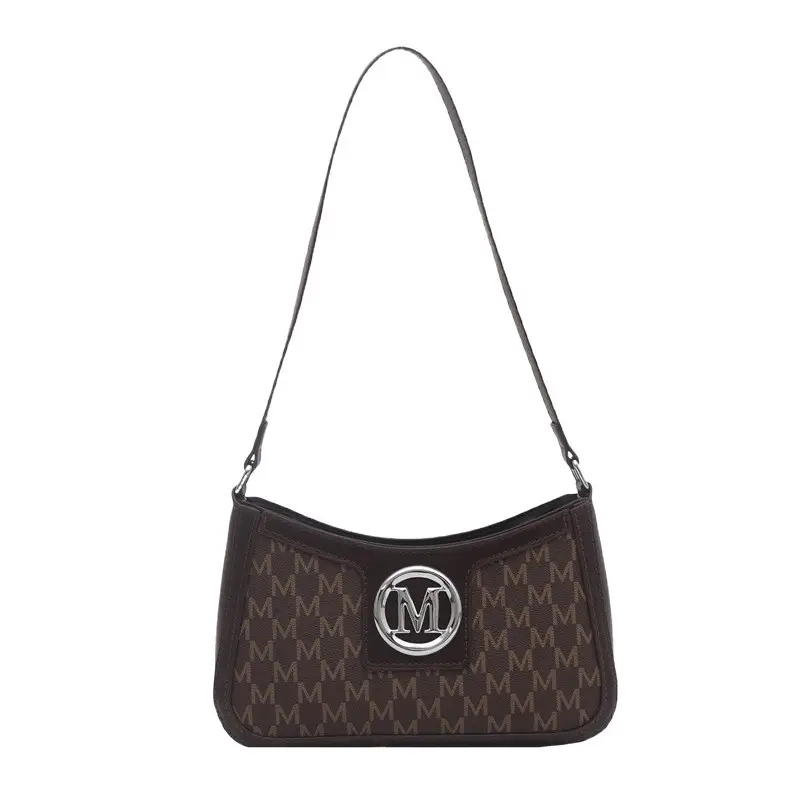 French Style Chain Shoulder Bag for Women with Printed Design - Image 9