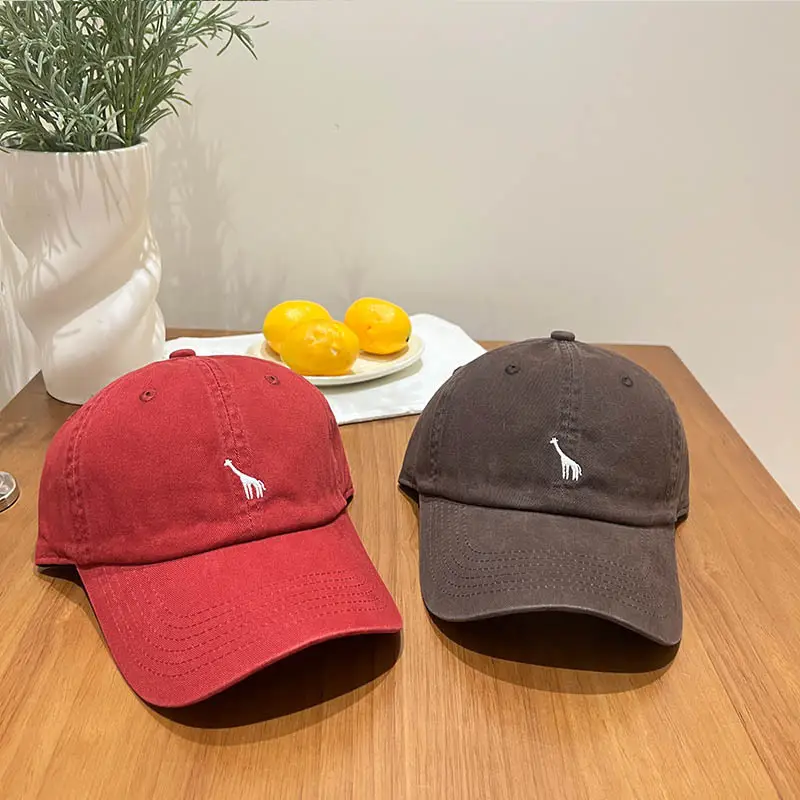 Women American Retro Duckbill Cap Pure Cotton Baseball — feature 12