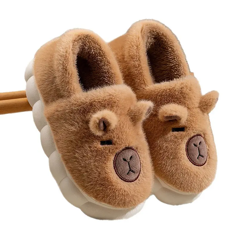 Home Furnishing Stuffed Warm Bag and Cotton Slippers for Women Autumn and Winter Cute Cartoon Winter Cotton Slippers and Cotton Shoes for Women - Image 8