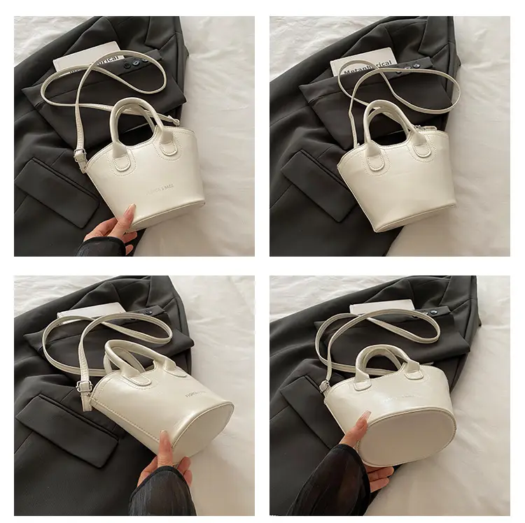 Trendy Grey Leather Bucket Bag 2025 — feature 12