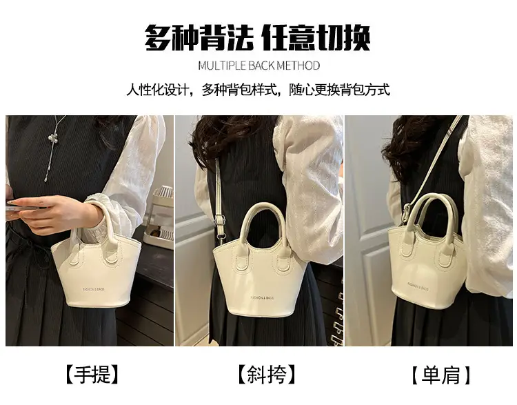 Trendy Grey Leather Bucket Bag 2025 — feature 13