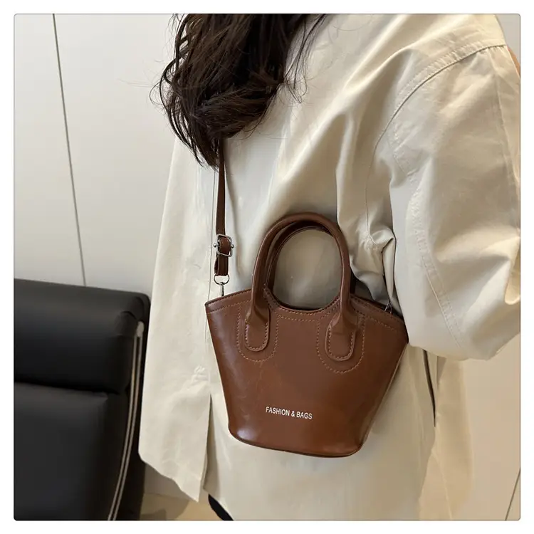 Trendy Grey Leather Bucket Bag 2025 — feature 27