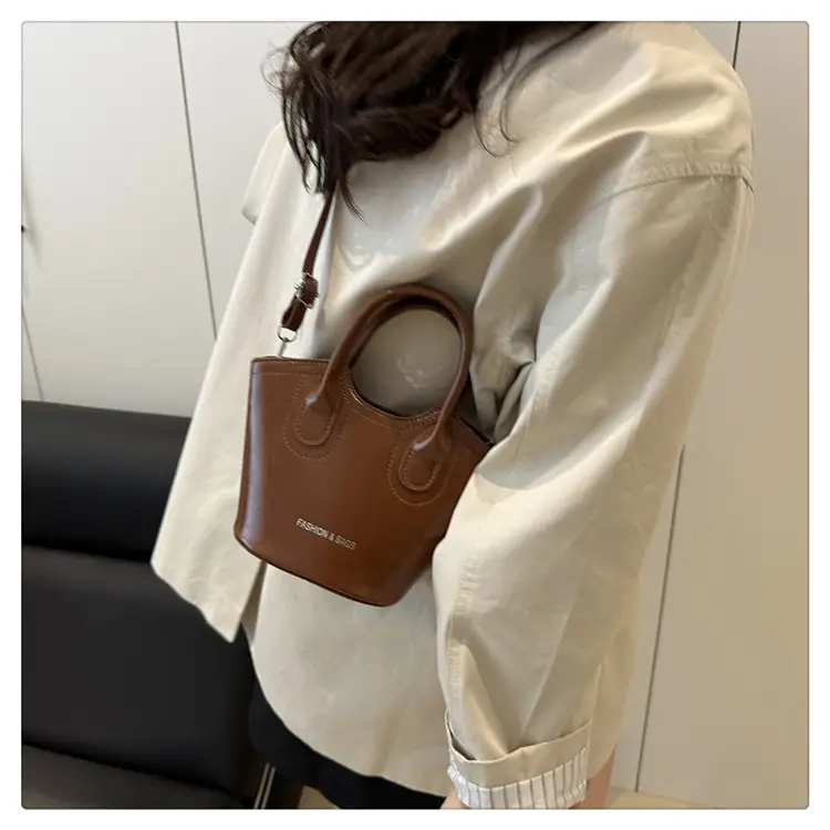 Trendy Grey Leather Bucket Bag 2025 — feature 28