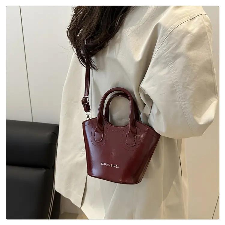 Trendy Grey Leather Bucket Bag 2025 — feature 32