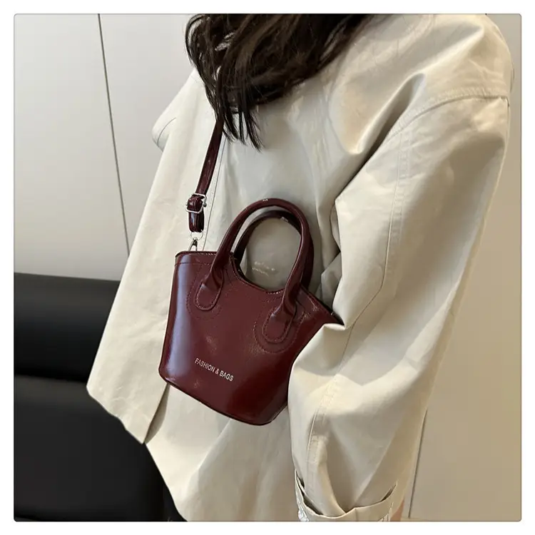 Trendy Grey Leather Bucket Bag 2025 — feature 33