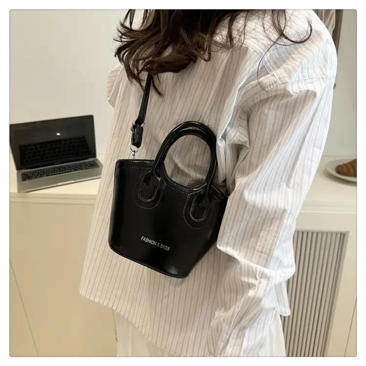 Trendy Grey Leather Bucket Bag 2025 — feature 36