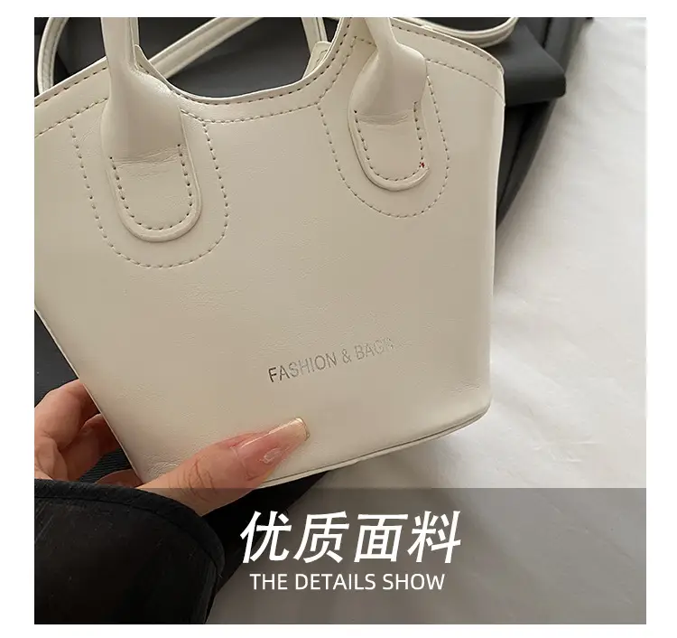 Trendy Grey Leather Bucket Bag 2025 — feature 8