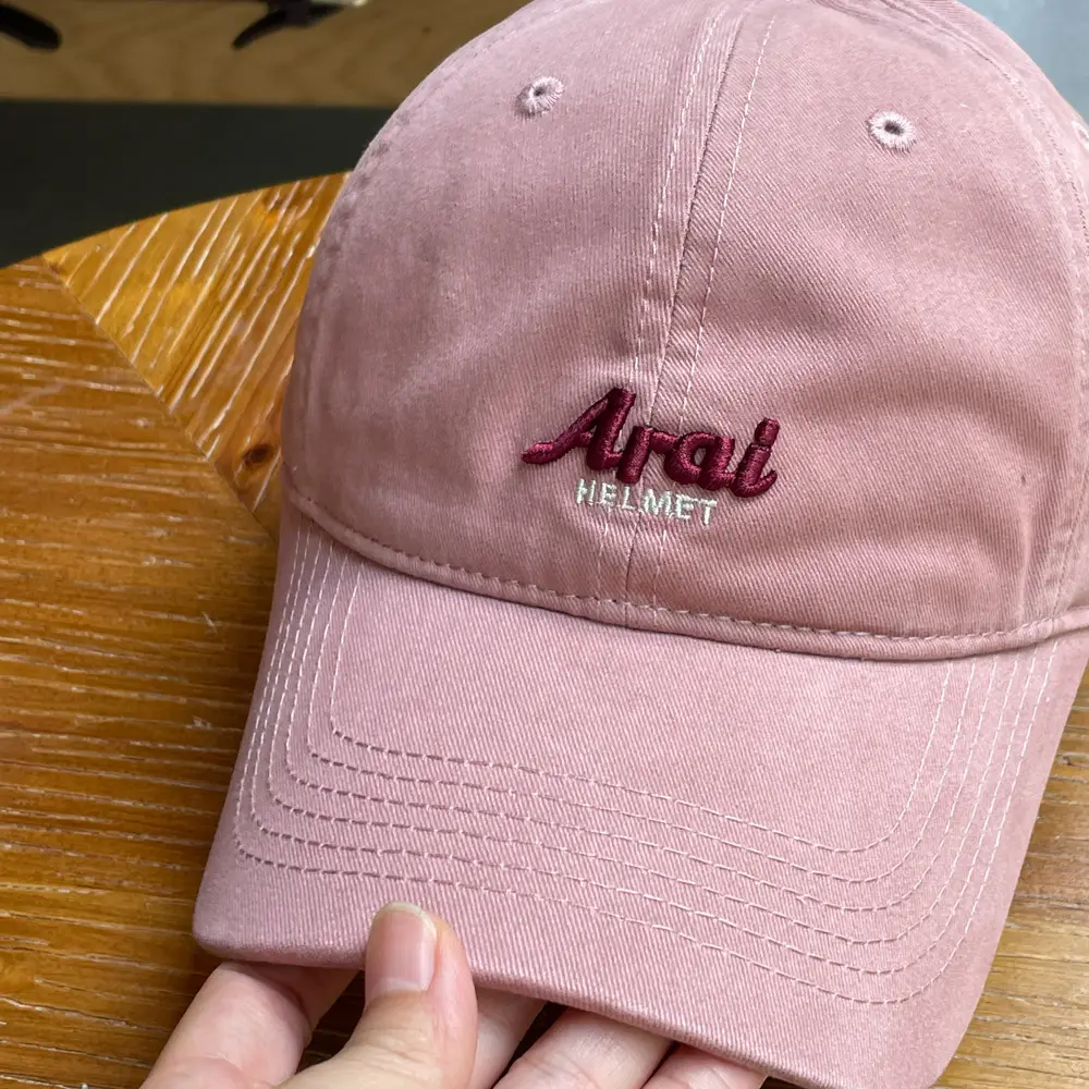 Women Arai Embroidered Pink Baseball Cap — feature 10