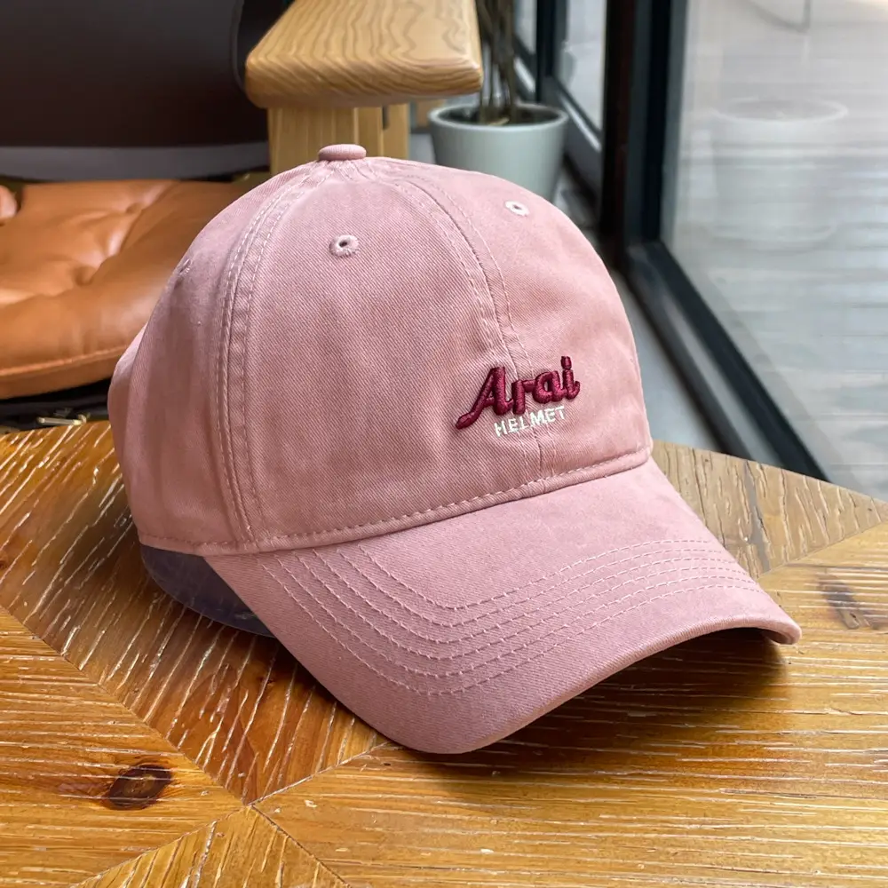 Women Arai Embroidered Pink Baseball Cap — feature 30