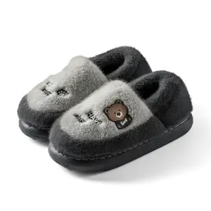 Winter Cotton Slippers for Men and Women, Indoor Warm Shoes, Non-Slip Plush, Cute and Lightweight, Home Slippers That Feel Like Stepping on Shit, Home Cotton Slippers - Image 6
