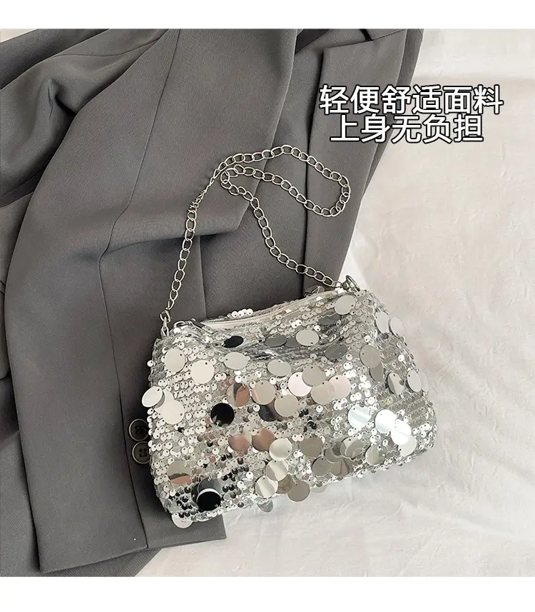 Sequin Chain Shoulder Crossbody Bag for Women 2025 — feature 3
