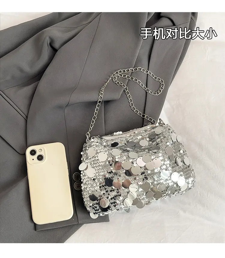 Sequin Chain Shoulder Crossbody Bag for Women 2025 — feature 4