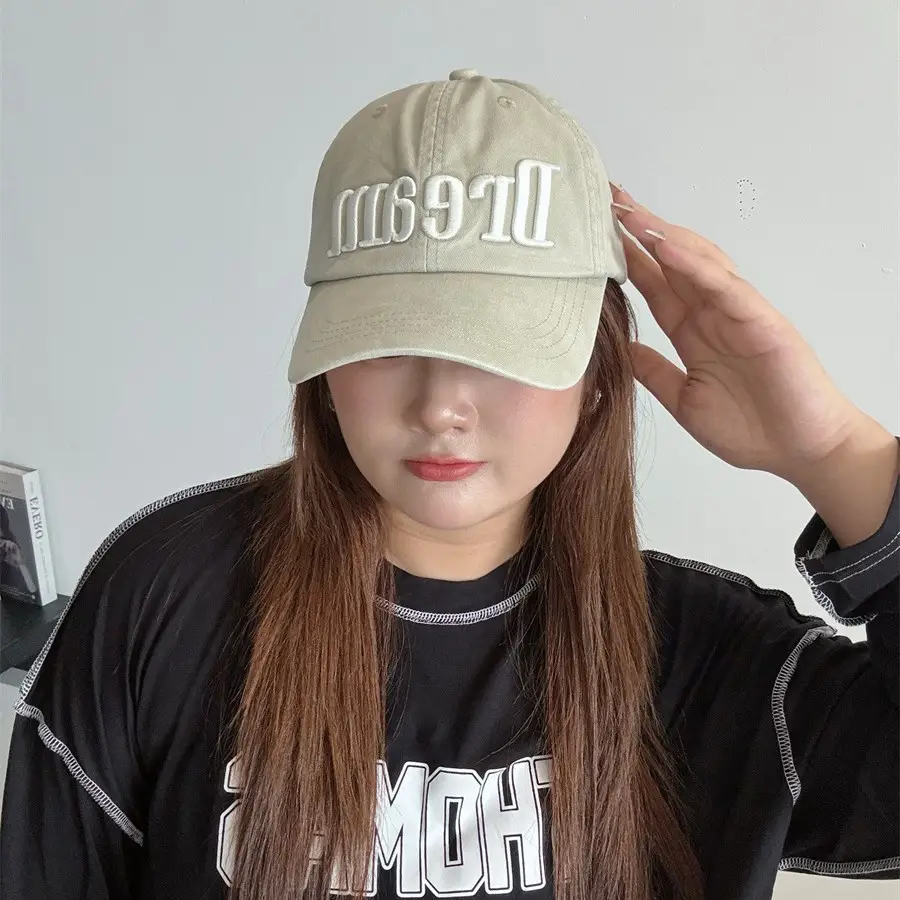 Women Korean Letter Embroidered Baseball Cap - Image 7