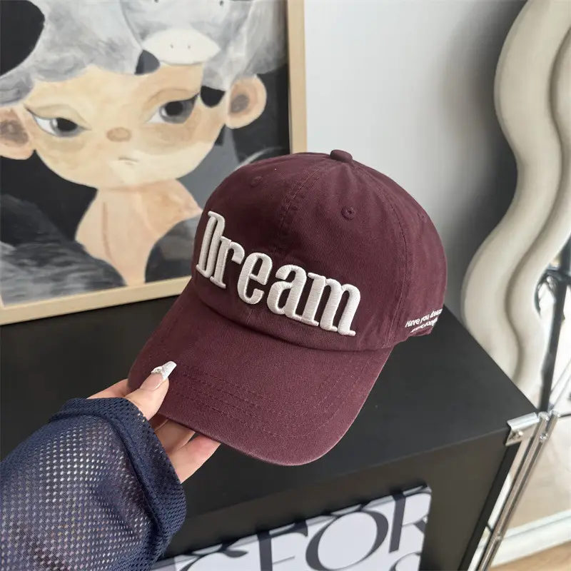 Women Korean Letter Embroidered Baseball Cap — feature 14