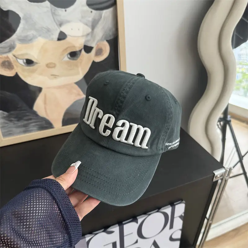 Women Korean Letter Embroidered Baseball Cap — feature 17