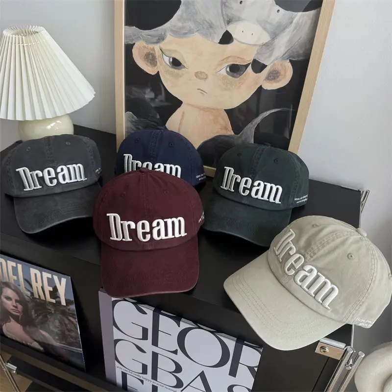 Women Korean Letter Embroidered Baseball Cap — feature 8