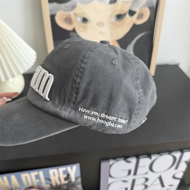 Women Korean Letter Embroidered Baseball Cap — feature 9
