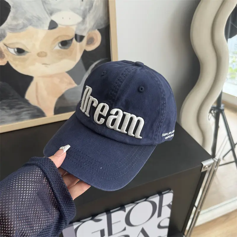 Women Korean Letter Embroidered Baseball Cap - Image 3