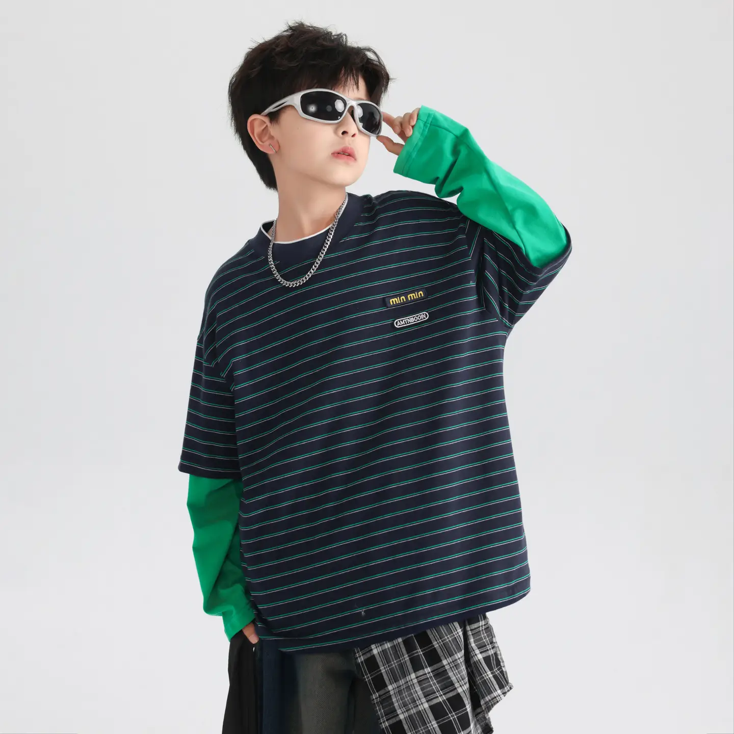 Boys Striped Long Sleeve T-Shirt 2025 New - Image 4