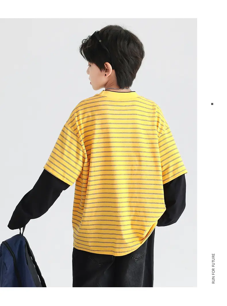 Boys Striped Long Sleeve T-Shirt 2025 New — feature 17