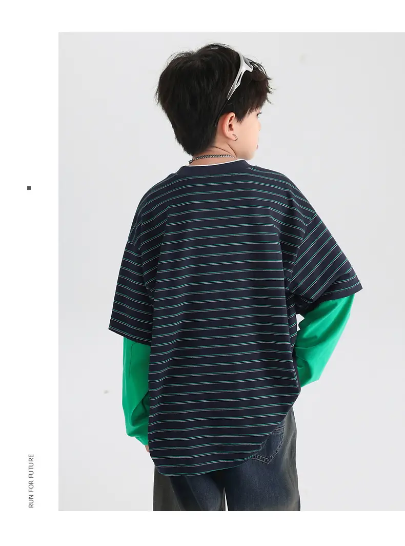 Boys Striped Long Sleeve T-Shirt 2025 New — feature 23