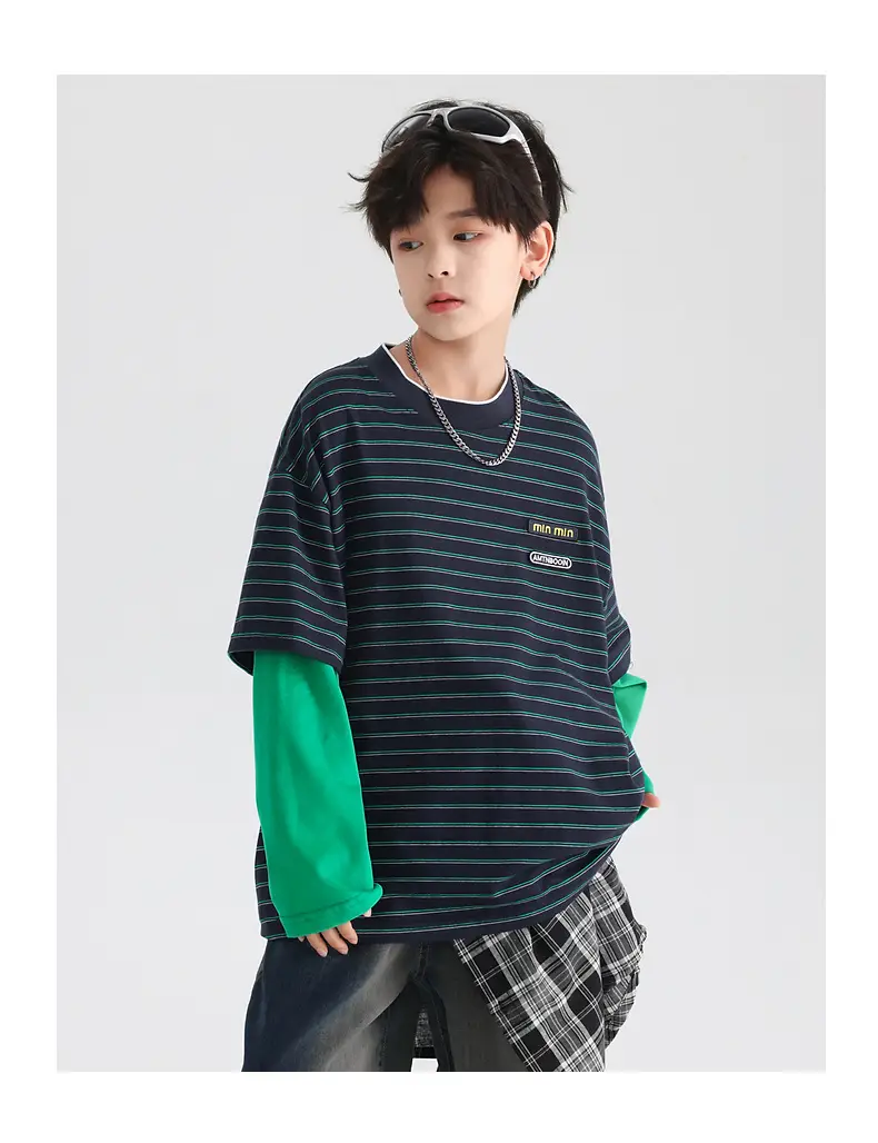 Boys Striped Long Sleeve T-Shirt 2025 New — feature 25
