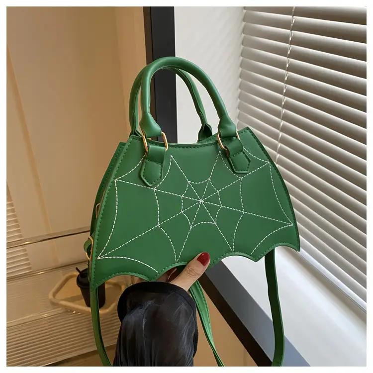 Women's Spiderweb Design Shoulder Bag White — feature 26