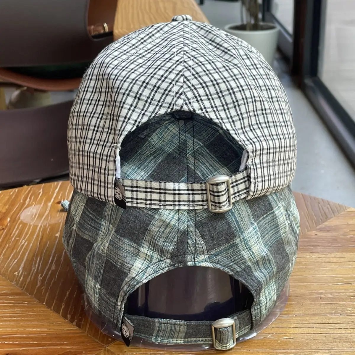 2026 Plaid Bow Baseball Cap for Women Large Soft Cotton