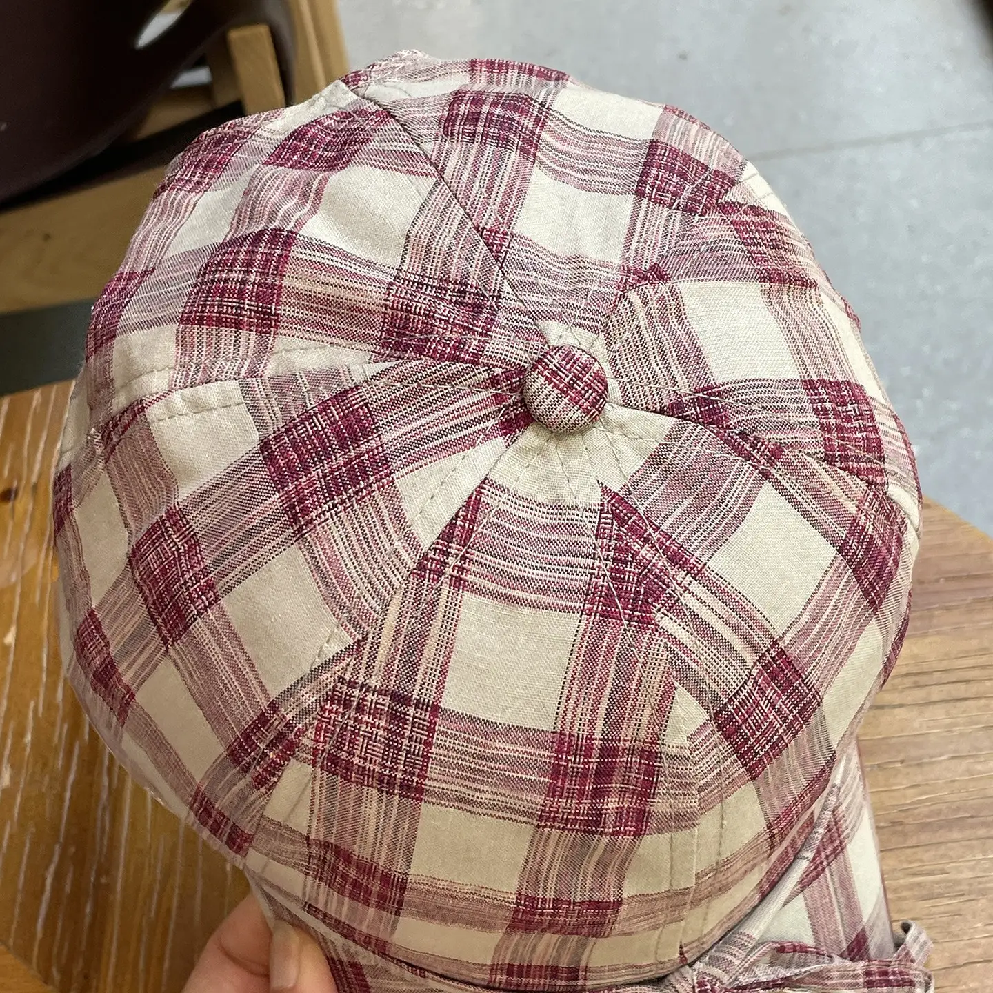 2026 Plaid Bow Baseball Cap for Women Large Soft Cotton — feature 15