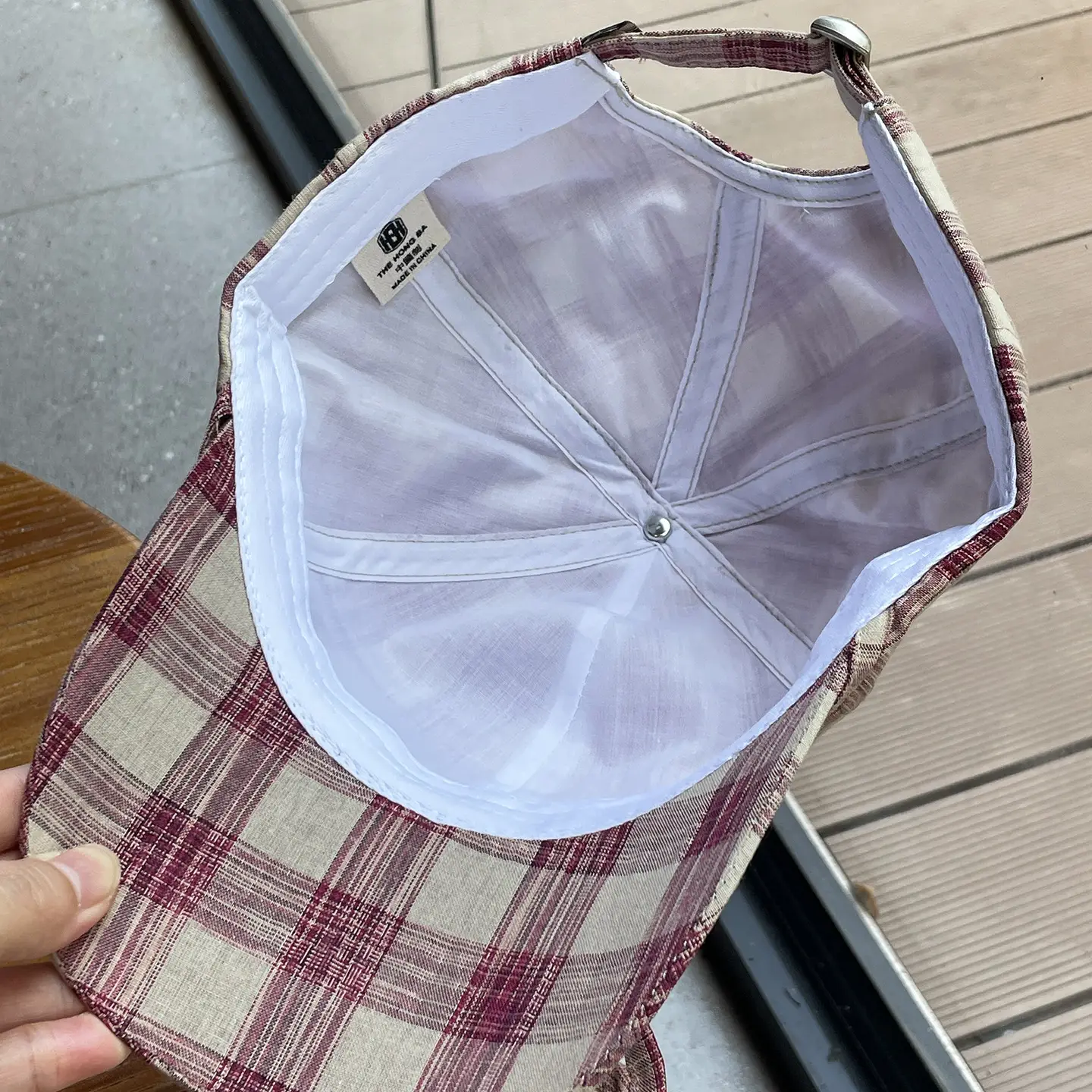 2026 Plaid Bow Baseball Cap for Women Large Soft Cotton — feature 16