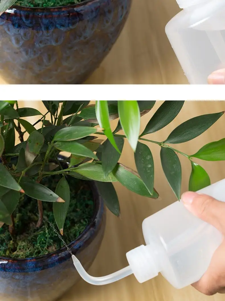 Pointed Spout Curved Spout Squeeze Pot Tool Household Watering Small Watering Can for Flower Cultivation Indoor Plants Succulent Watering Pot Long Spout Pot — feature 7