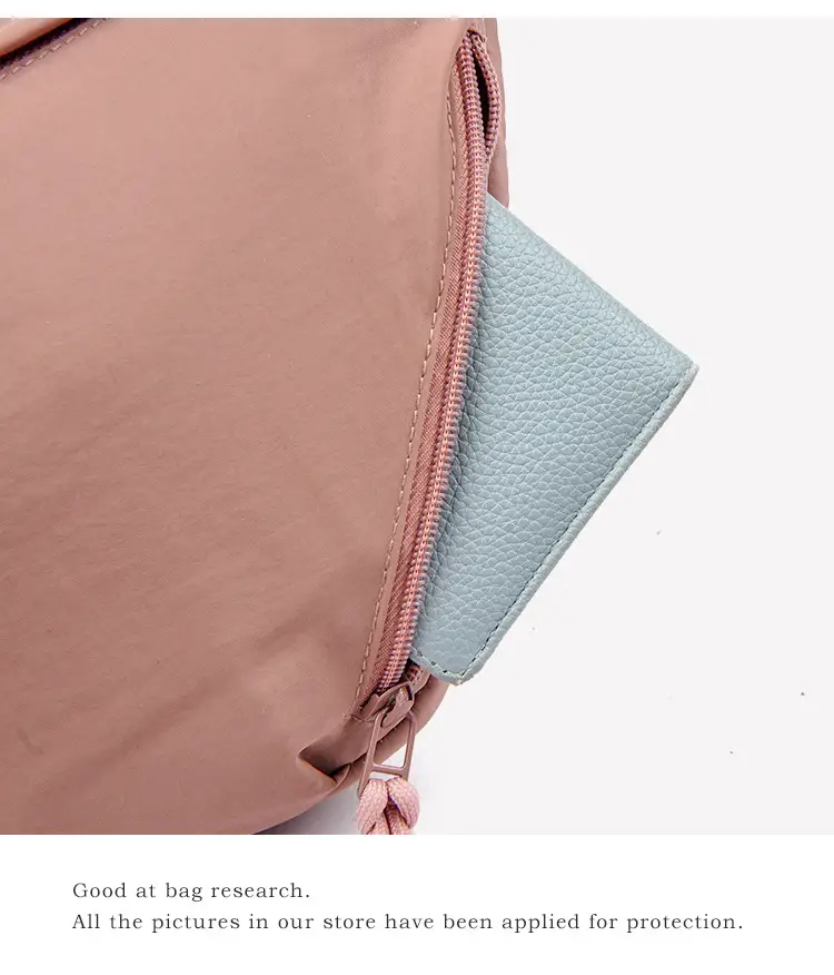 Japanese Style Pink Crossbody Bag Large Capacity — feature 10