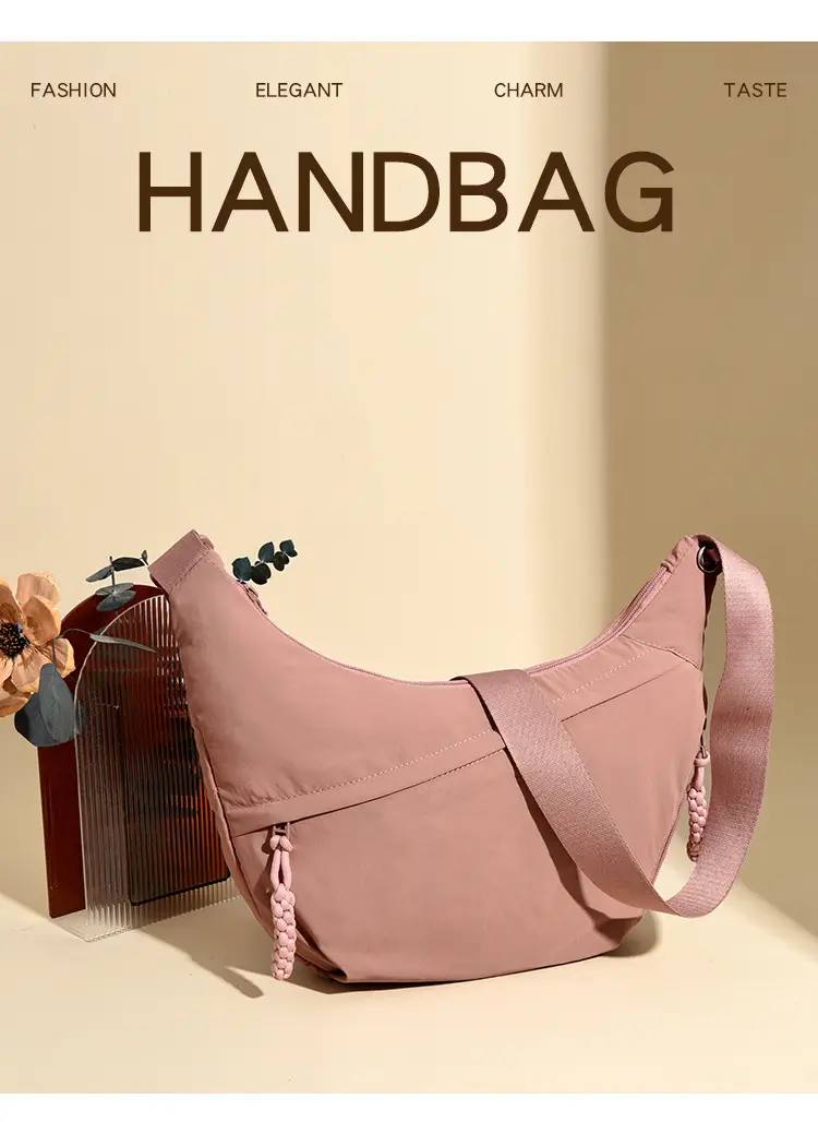 Japanese Style Pink Crossbody Bag Large Capacity — feature 3