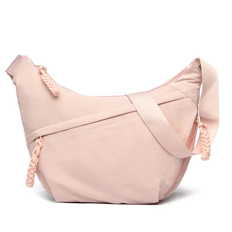 Japanese Style Pink Crossbody Bag Large Capacity - Image 4