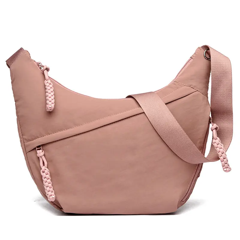 Japanese Style Pink Crossbody Bag Large Capacity - Image 8