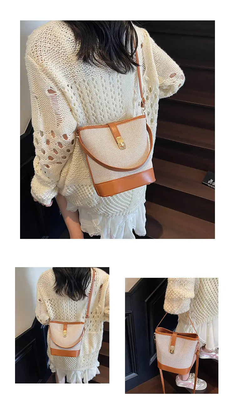 Women's Contrasting Stitching Belt Bag 2025 Summer Style — feature 17