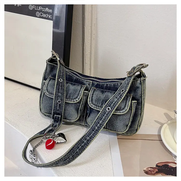 Women's Denim Crossbody Bag Large Capacity Shoulder Bag — feature 18