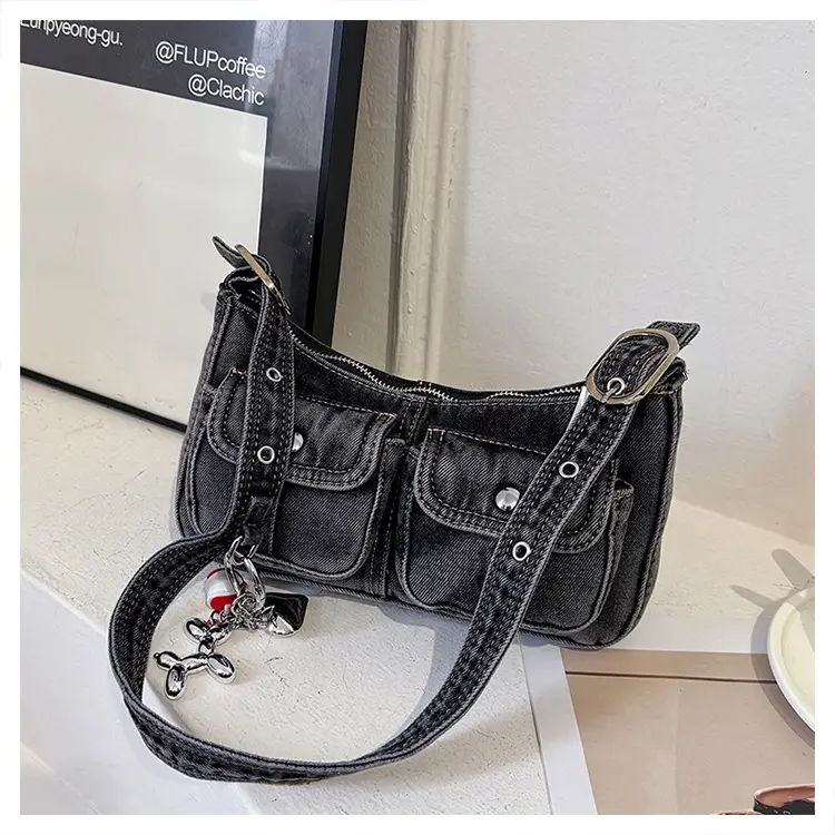 Women's Denim Crossbody Bag Large Capacity Shoulder Bag — feature 20