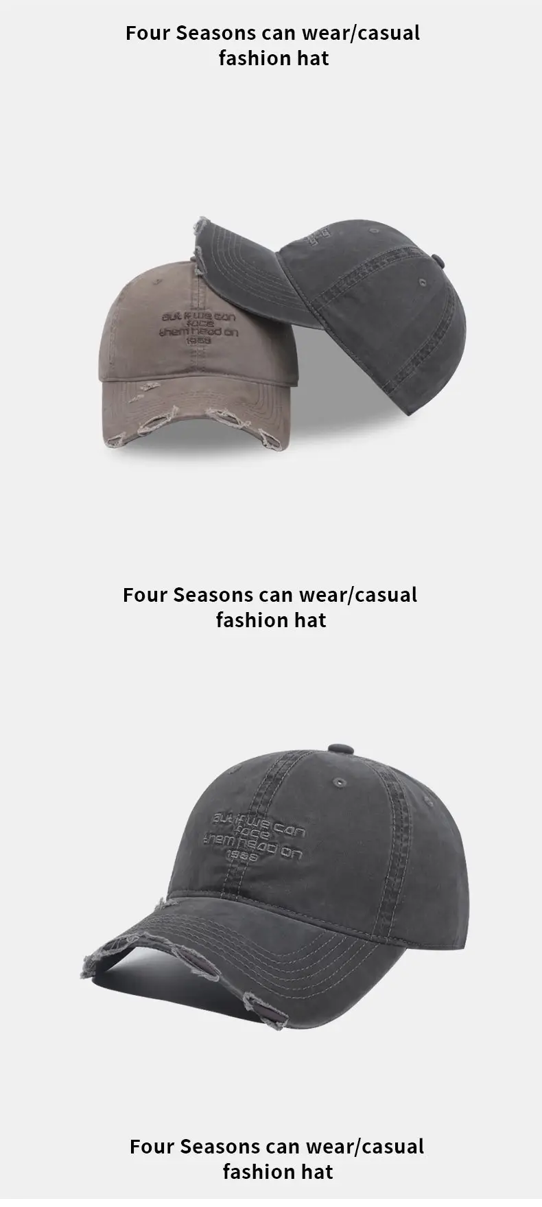 Korean Style Leather Label Baseball Cap Retro English Small — feature 10