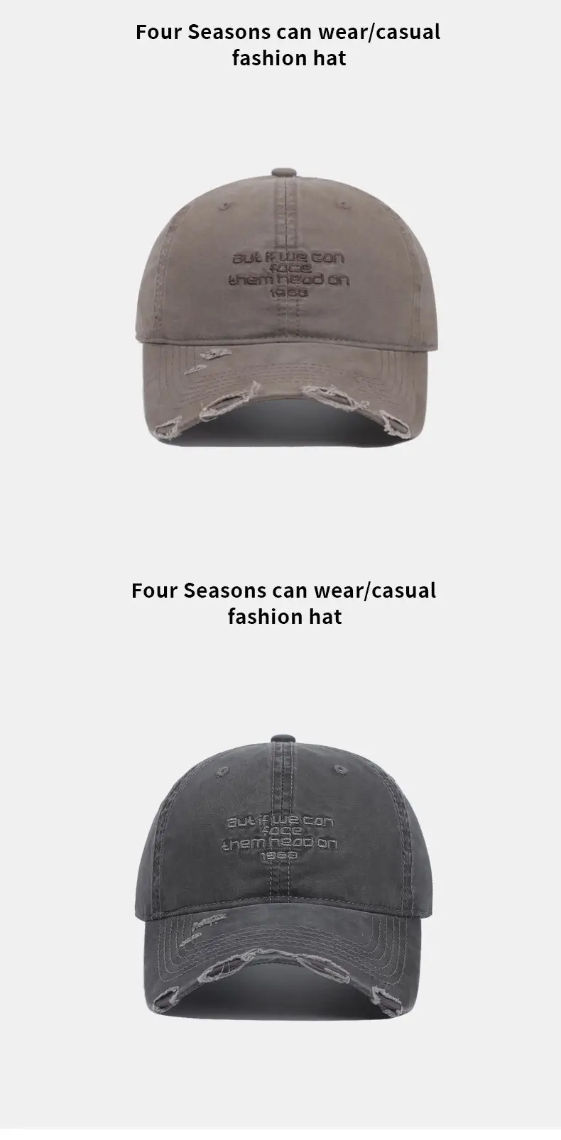 Korean Style Leather Label Baseball Cap Retro English Small — feature 8