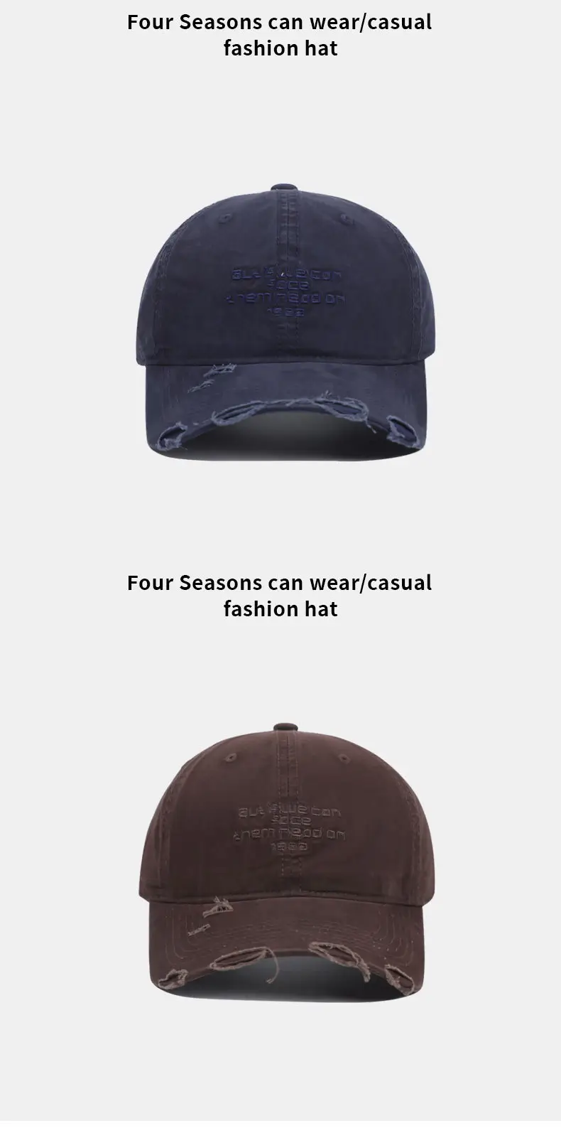 Korean Style Leather Label Baseball Cap Retro English Small — feature 9
