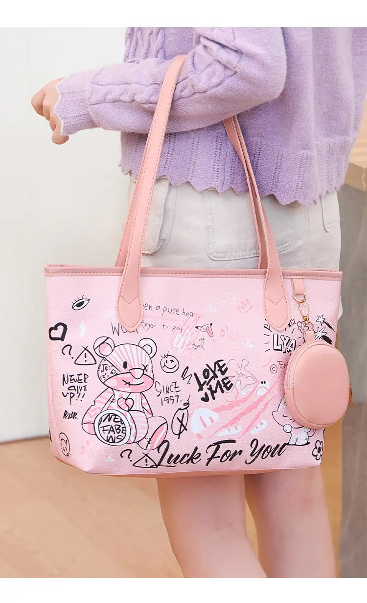 Women's Blue Graffiti Shoulder Bag 2025 — feature 10