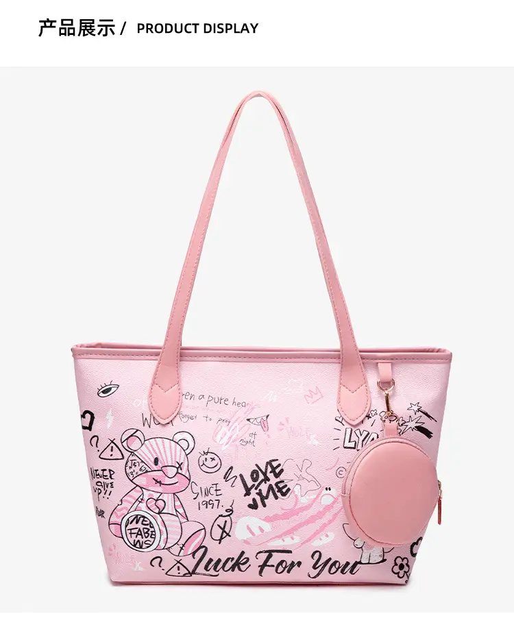 Women's Blue Graffiti Shoulder Bag 2025 — feature 15