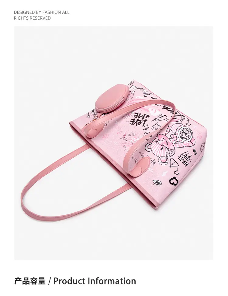 Women's Blue Graffiti Shoulder Bag 2025 — feature 4