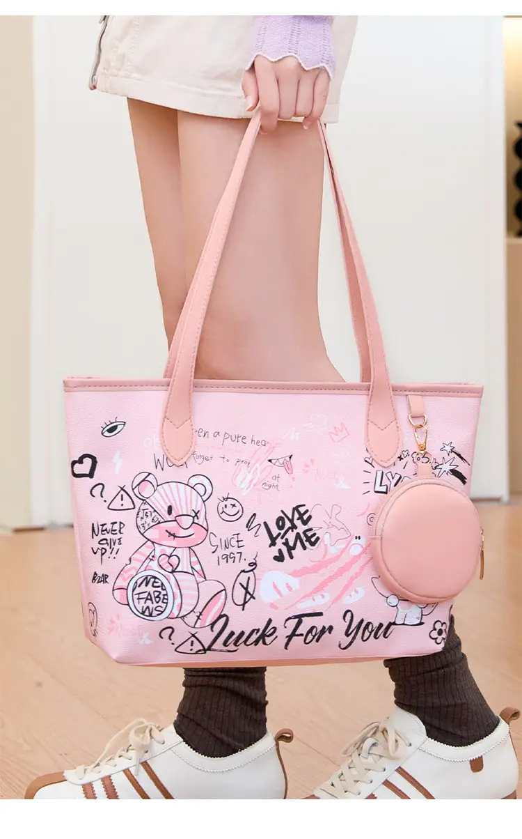 Women's Blue Graffiti Shoulder Bag 2025 — feature 8