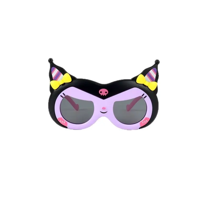 Children's Cartoon Kuromi Silicone Sunglasses Anti-UV