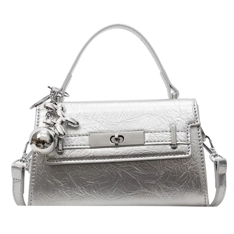 Women's Pink Leather Shoulder Crossbody Bag 2026 - Image 2