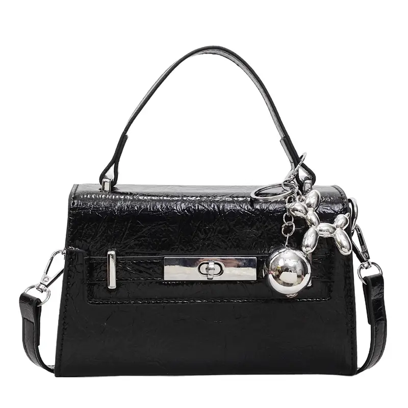 Women's Pink Leather Shoulder Crossbody Bag 2026 - Image 3