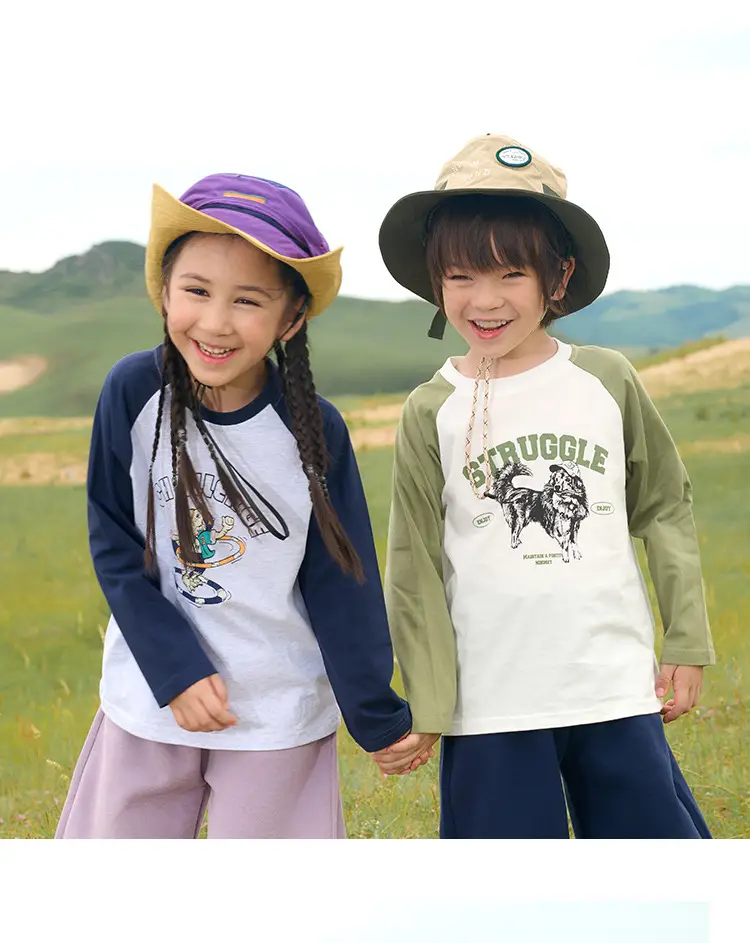 Cotton Long Sleeve T-Shirt for Girls Boys Medium Large — feature 16
