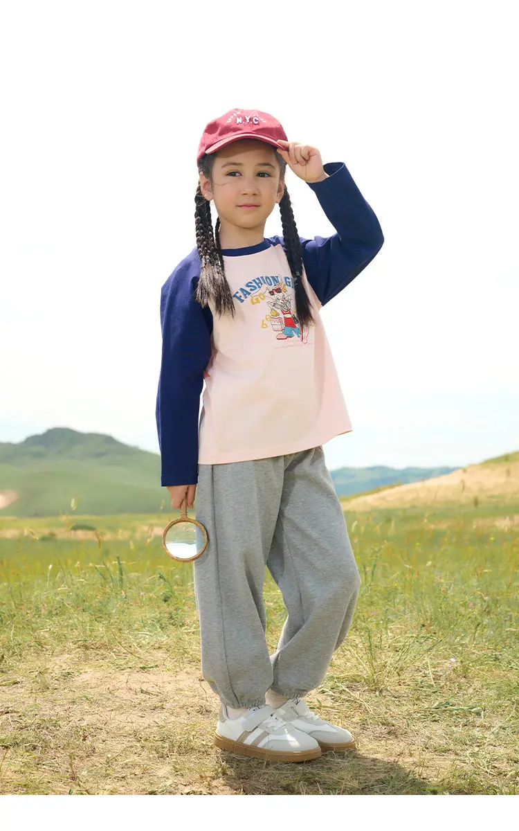 Cotton Long Sleeve T-Shirt for Girls Boys Medium Large — feature 19